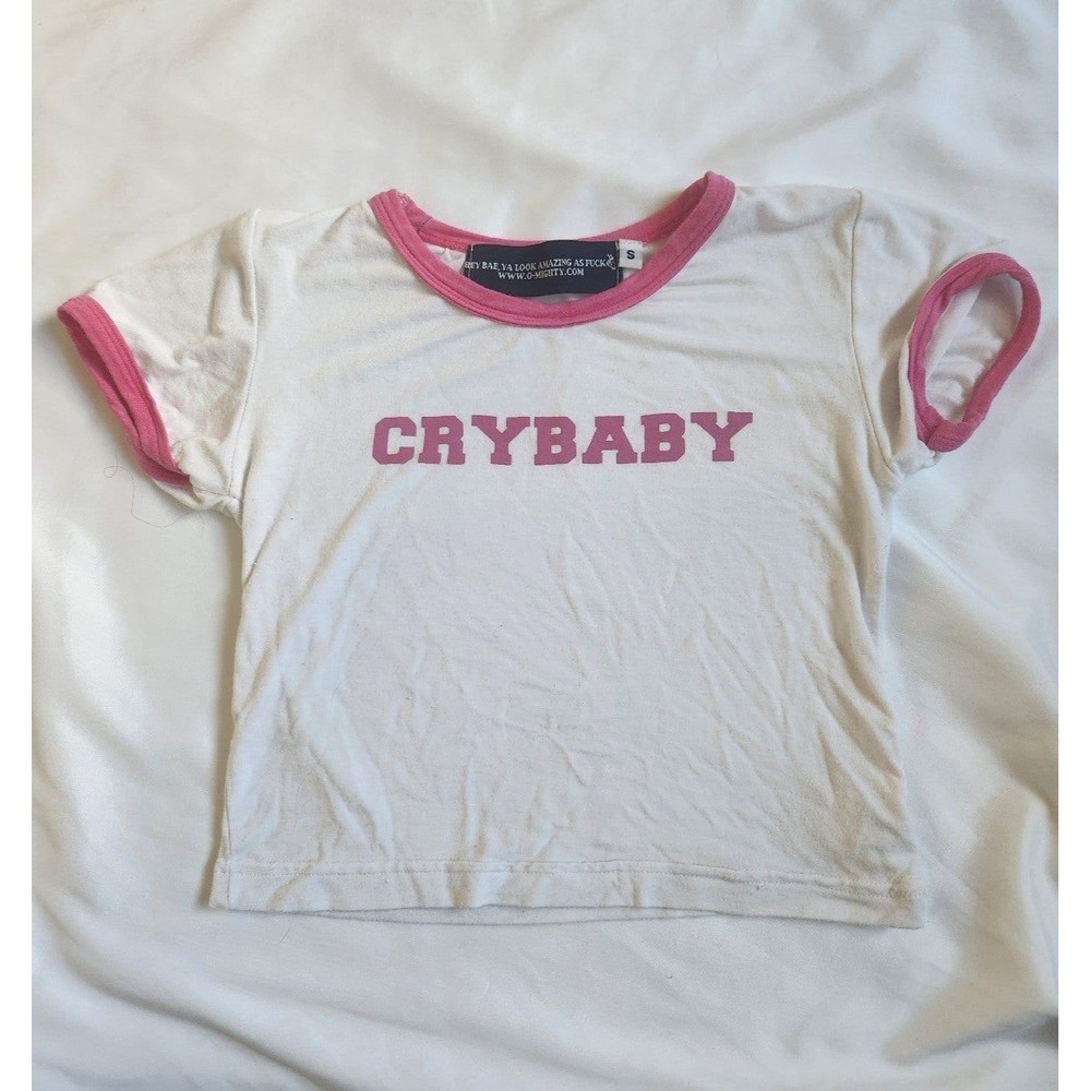 Omighty Crybaby Baby Tee Size Small